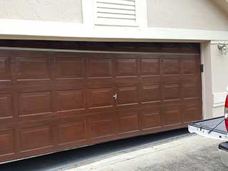 New Genie garage door jammed  garage door replacement